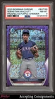 2023 Bowman Chrome Purple Shimmer Sebastian Walcott 1st ROOKIE 144/250 PSA 8