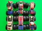 Lot of 6 Stars & Stripes Madusa Avenger Hot Wheels Monster Jam Trucks 1:64 2017