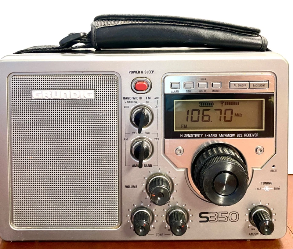 Grundig S350 5 bandas mundial AM/FM radio onda corta receptor portátil PROBADO Foto 2 de 4