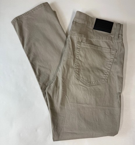 NWT LUCKY BRAND Men's 121 Slim Straight Pants Size 34x32 Advanced Stretch Beige