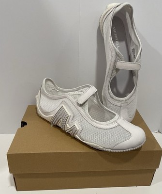 Merrell Relay Tour Mary Jane SE White Mesh Minimalist Women's Size 10 M Shoes