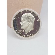 Moneda de dólar Eisenhower 1976 Estados Unidos de América Campana de la Libertad Bicentenario
