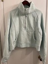 Lululemon Scuba Oversized Funnel Neck Heathered Delicate Mint XL/XXL W3FL7S