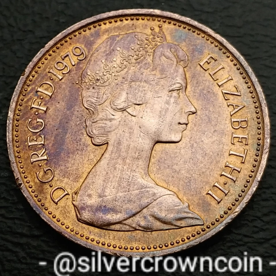 Great Britain 🇬🇧 UK 2 New Pence 1979. KM#916. Two Cents coin. Welsh Plumes. - Image 2 of 4