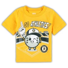 Infant Gold Oakland Athletics Ball Boy T-Shirt