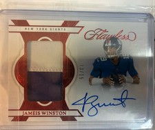 Jameis Winston Patch Autograph Flawless Ruby On Card Auto Giants /15