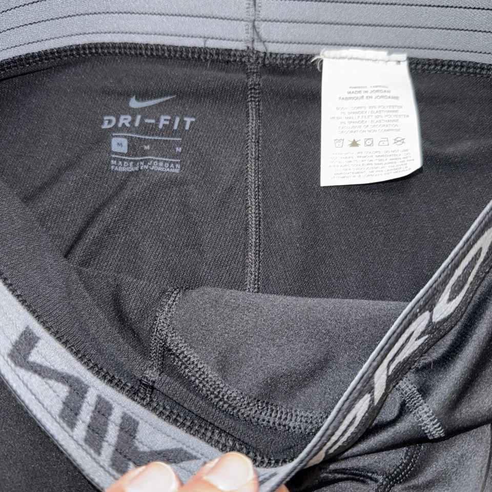 Medias Nike Pro para hombre 3/4 en negro talla mediana BV5643-010 Foto 3 de 4