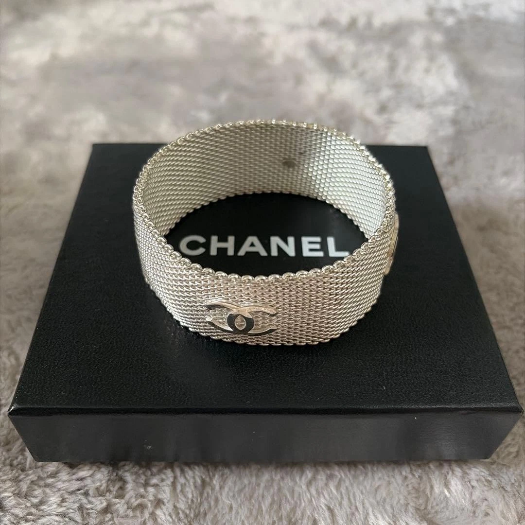 CHANEL Bangle Silver Fashion Bracelets | eBay
