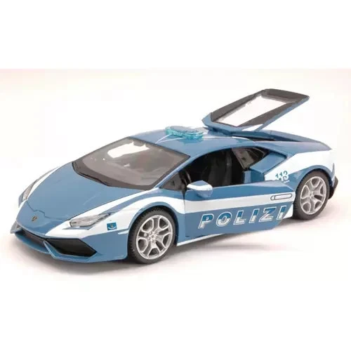 Lamborghini Huracan Coupè Polizia/Police Blu/Bianco Die Cast 1/24 Maisto #31511 - Immagine 4 di 4