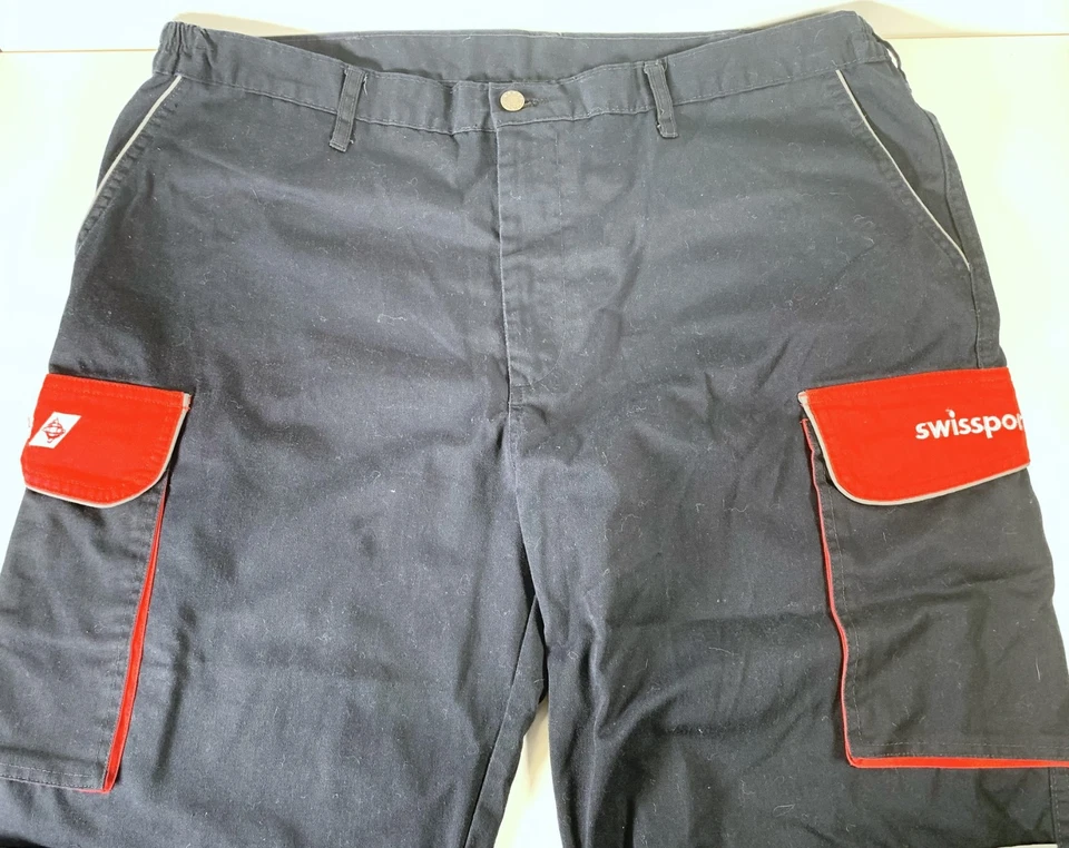 Uniforme Swissport Hombre Pantalones Visibilidad Neón Reflectante Empleado Aeropuerto 42R Foto 3 de 4