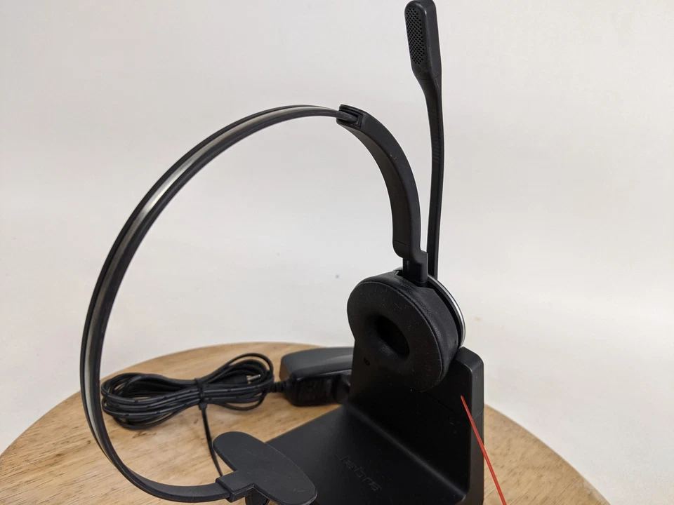 Jabra Engage 65 Mono Wireless DECT Headset mit Basis Dock USB AC Adapter RJ9 - Bild 3 von 4