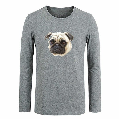 Pug Dog Animal AWW Cute Couples Print T-Shirt Womens Mens Graphic Tee Shirt Tops - Picture 11 of 28