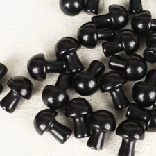 Wholesale! 100pcs Natural Obsidian Stone Mini Mushrooms Reiki Healing Gifts