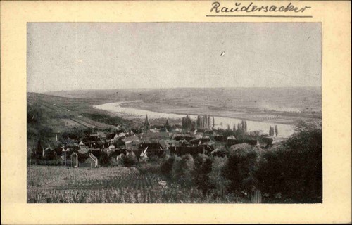 RANDERSACKER veduta generale vecchia ricevuta di casa formato cartolina - Foto 1 di 2