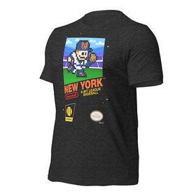 New York Mets NY Baseball Team Jersey 8-bit Nintendo NES Retro Vintage T-Shirt