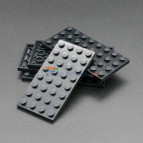4 x LEGO® schwarze Platten wie auf dem Foto gebraucht