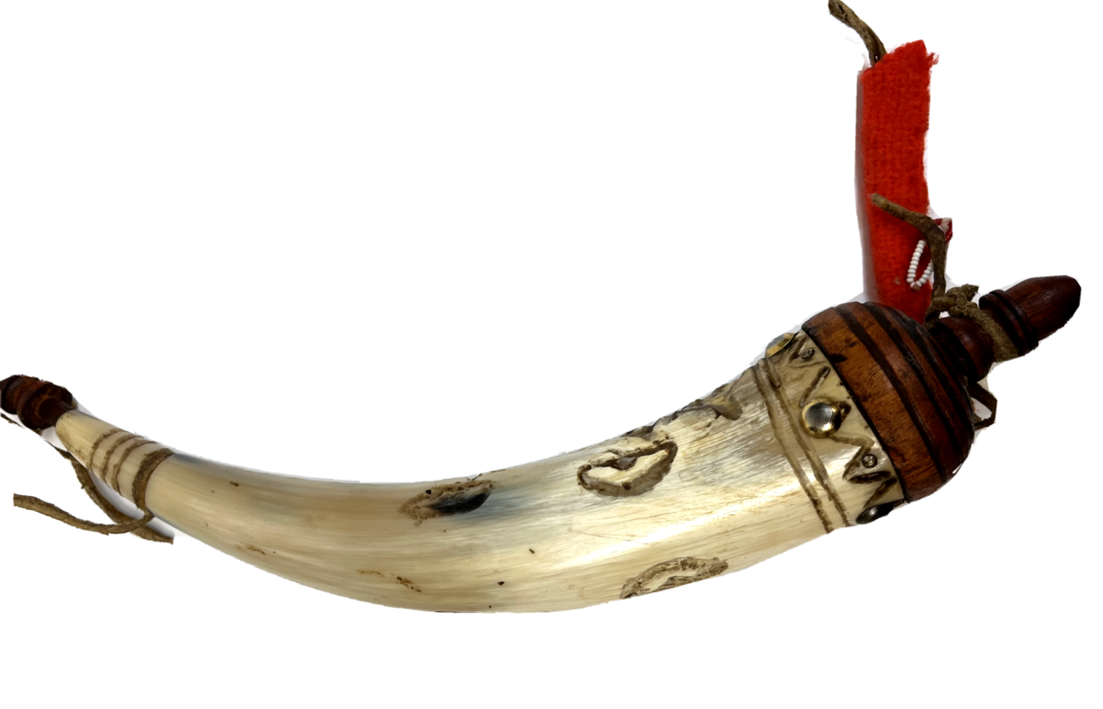 Vintage Mountain Man Powder Horn, Reproduction of an Ancient Tlingit Powder Horn eBay