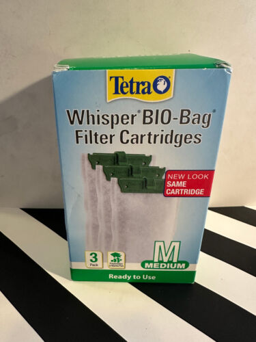 Tetra Whisper BIO-Bag Filter Cartridges M Medium 3-Pack | 5-10 Gallon - Afbeelding 1 van 1
