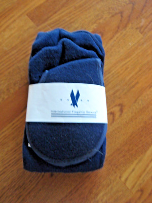 Vintage American Airlines Blue & White Logo Socks First Class New