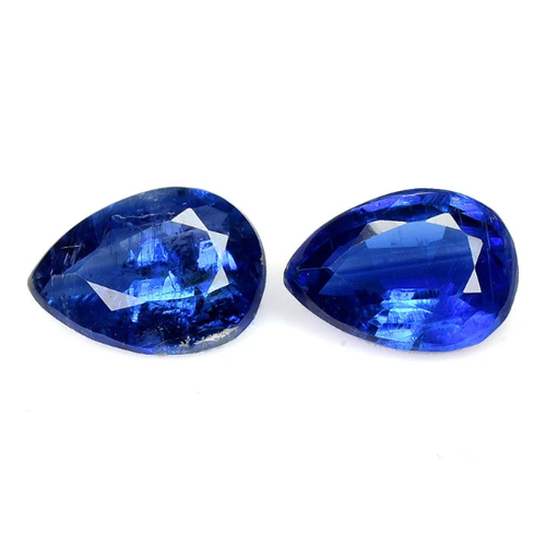 2.51 Ct & 8x6x3 mm _ Unheated Natural Blue Kyanite Pear 2Pc's Loose Gemstones - 第 3/10 張圖片