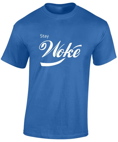 Stay Woke Funny Joke Design Top Comedy Sarcastic New Unisex T-Shirt - Picture 1 of 11