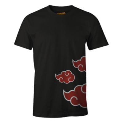 T-shirt Naruto Homme Taille S – Motif Nuages Akatsuki – Coton – Neuf Avec étiquettes