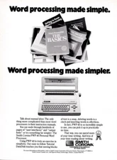 1988 Smith-Corona PWP40 word processor vintage print ad - Made Simpler