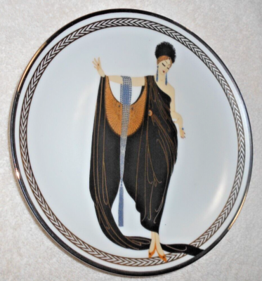 Set of 2 Erte Plates by House of Erte, La Merveilleuse & Glamour