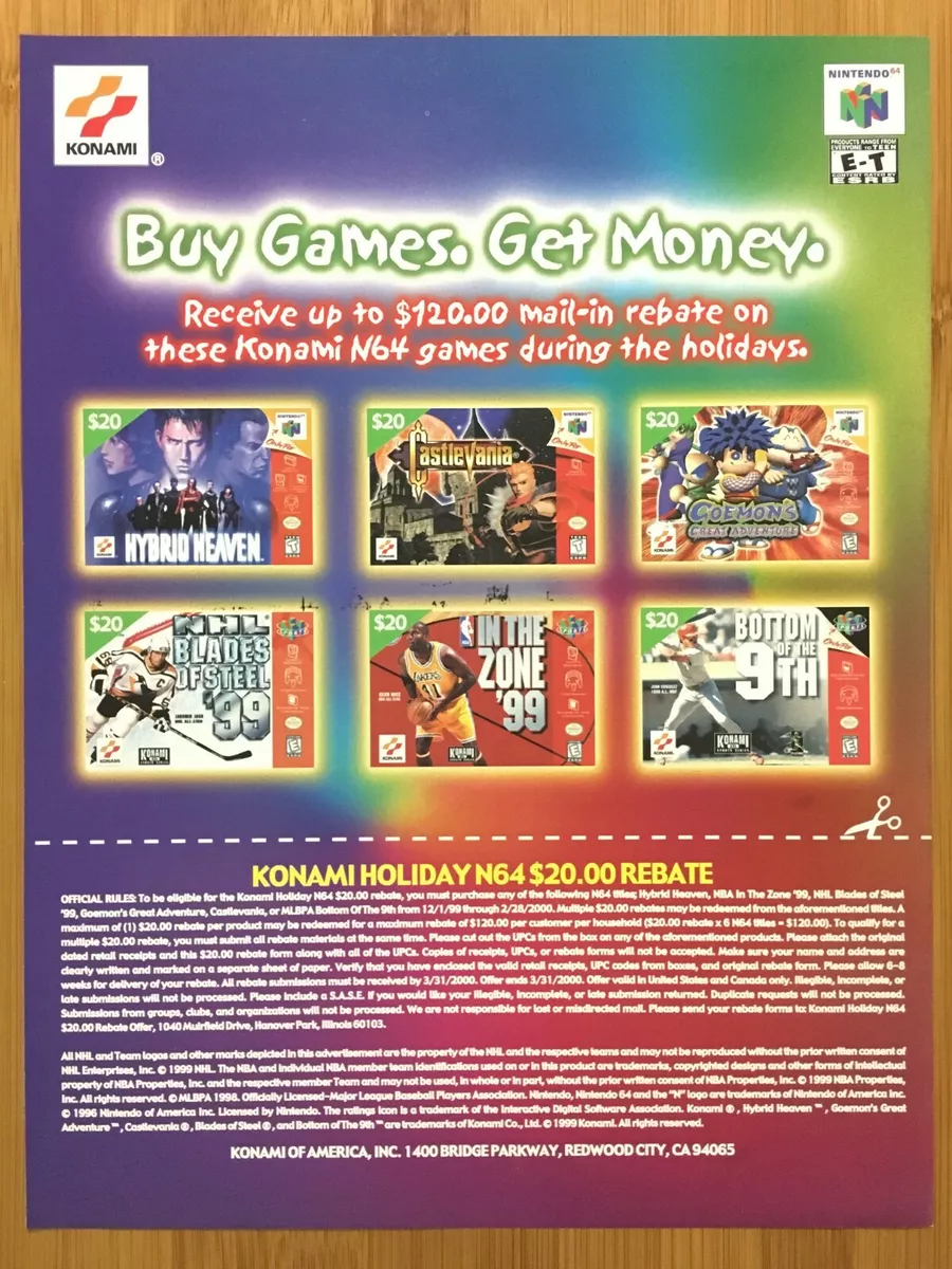 Konami n64 cheap