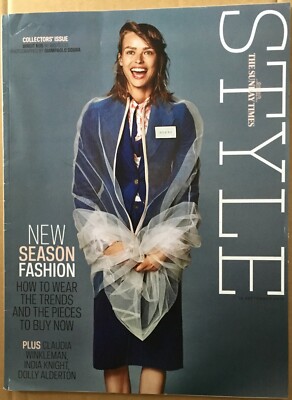  BIRGIT KOS~UK Sunday Times STYLE Mag.Sept 2018+SHANNON PURSER+FASHION+plus+ EX!