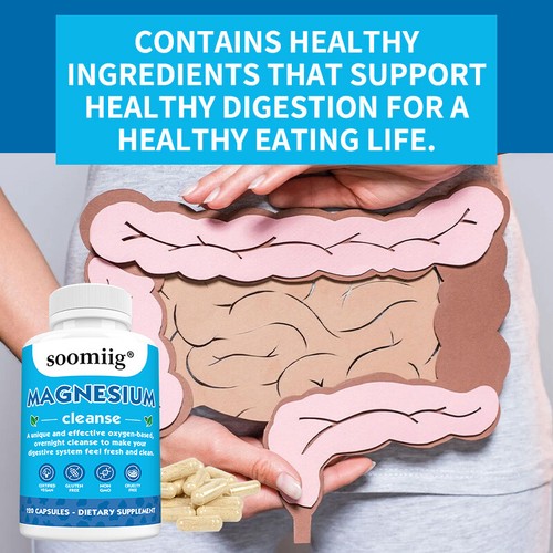 Magnesium Oxygen Digestive System Cleanser 30/60/120 Capsules - Picture 6 of 13