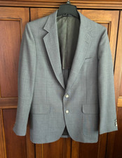 VTG American Craftsman Gray Suit Jacket / Blazer Silver Buttons sz 40L USA made