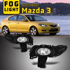 For 04-06 Mazda 3 Fog Lights Assembly Lamps Clear Lens 1 Pair Wiring Kitswitch For 04-06 Mazda 3 Fog Lights Assembly Lamps Clear Lens 1 Pair Wiring Kitswitch