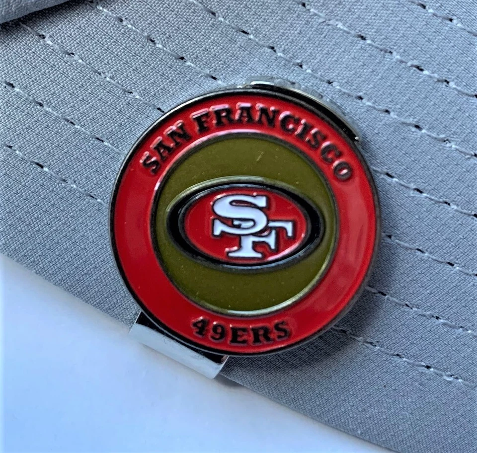 TEAM GOLF New San Francisco 49ers Golf Ball Marker with Magnetic Hat Clip
