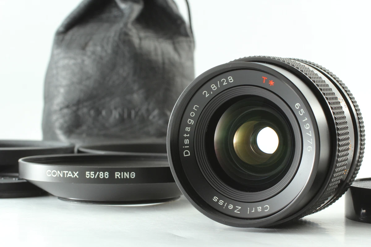 [MINT hood]Contax Carl Zeiss Distagon T* 28mm f2.8 AEJ Lens C/Y Mount From  Japan