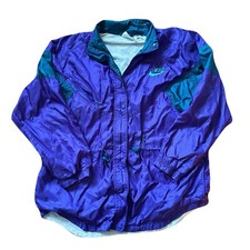 Vintage 90s Women s Nike aquaberry color windbreaker jacket size large