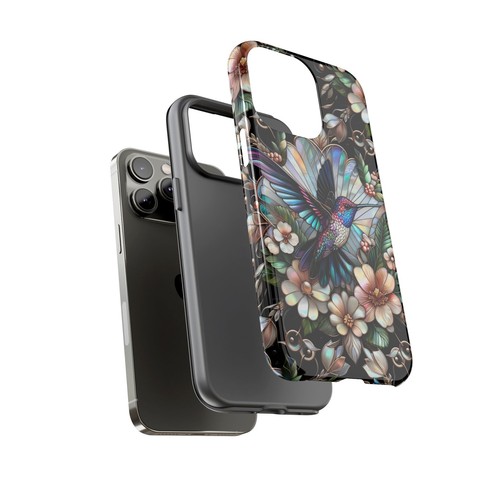 Hummingbird Phone Case, Faux Mother of Pearl Design | X122 - 第 88/272 張圖片