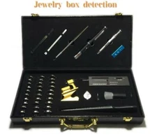 Tester Ring Size Loupe Jewelry Diamond Testing Instrument Box Appraisal Tool Set