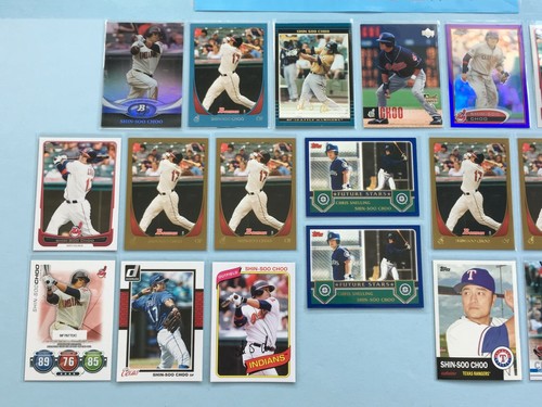 2002+ SHIN-SOO CHOO Rookie-SP-Base Lot x 20 Bowman Gold BDP162 Purple Blue /500 - Picture 10 of 11