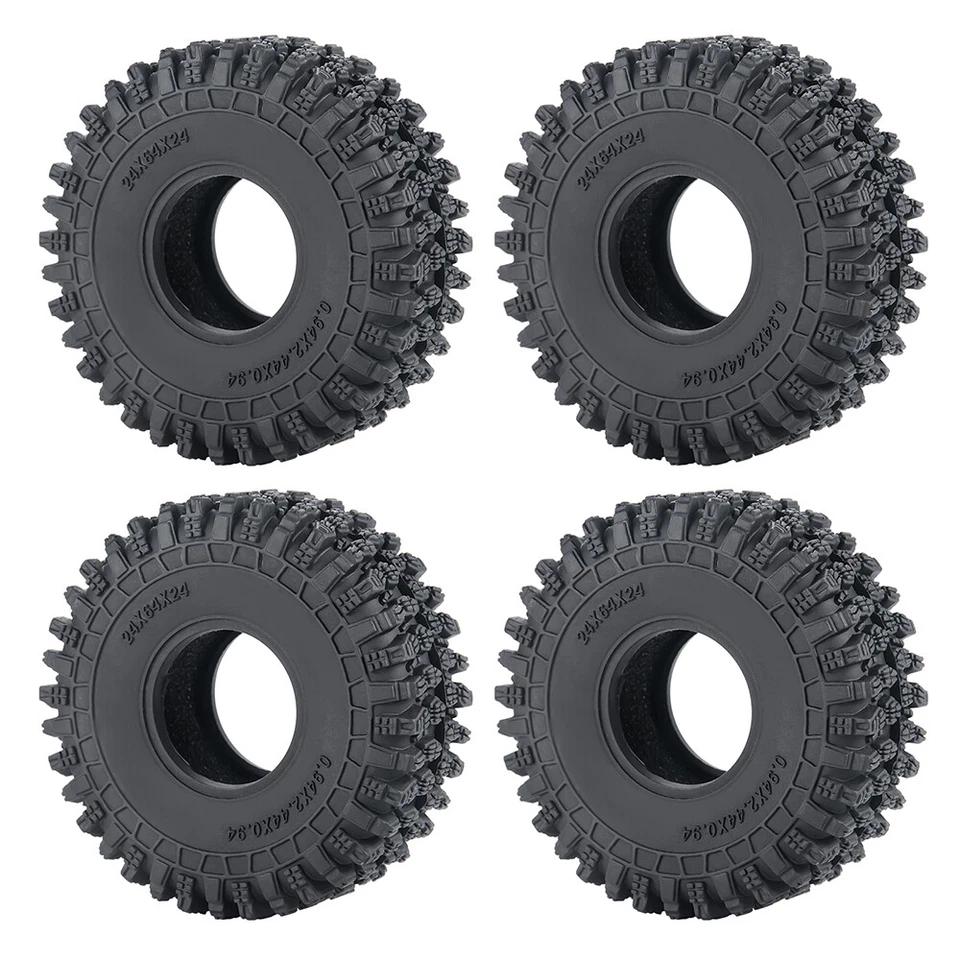 4PCS Gummireifen Radreifen 64mm für 1/18 Traxxas TRX4-M RC Crawler Car - Bild 3 von 4