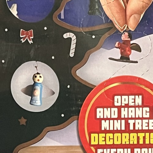 Christmas Tree Advent Calendar Wooden 28 Ornaments Tree Joyin 24 Day Countdown - Picture 7 of 18