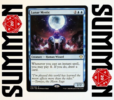 MTG Lunar Mystic | Commander 2020 | Regular Rare | Near Mint