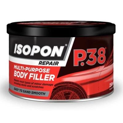 U-POL 1 x Davids Isopon P38 250ml Easy Sand Car Body Filler Bodywork Dents & Scratch.
