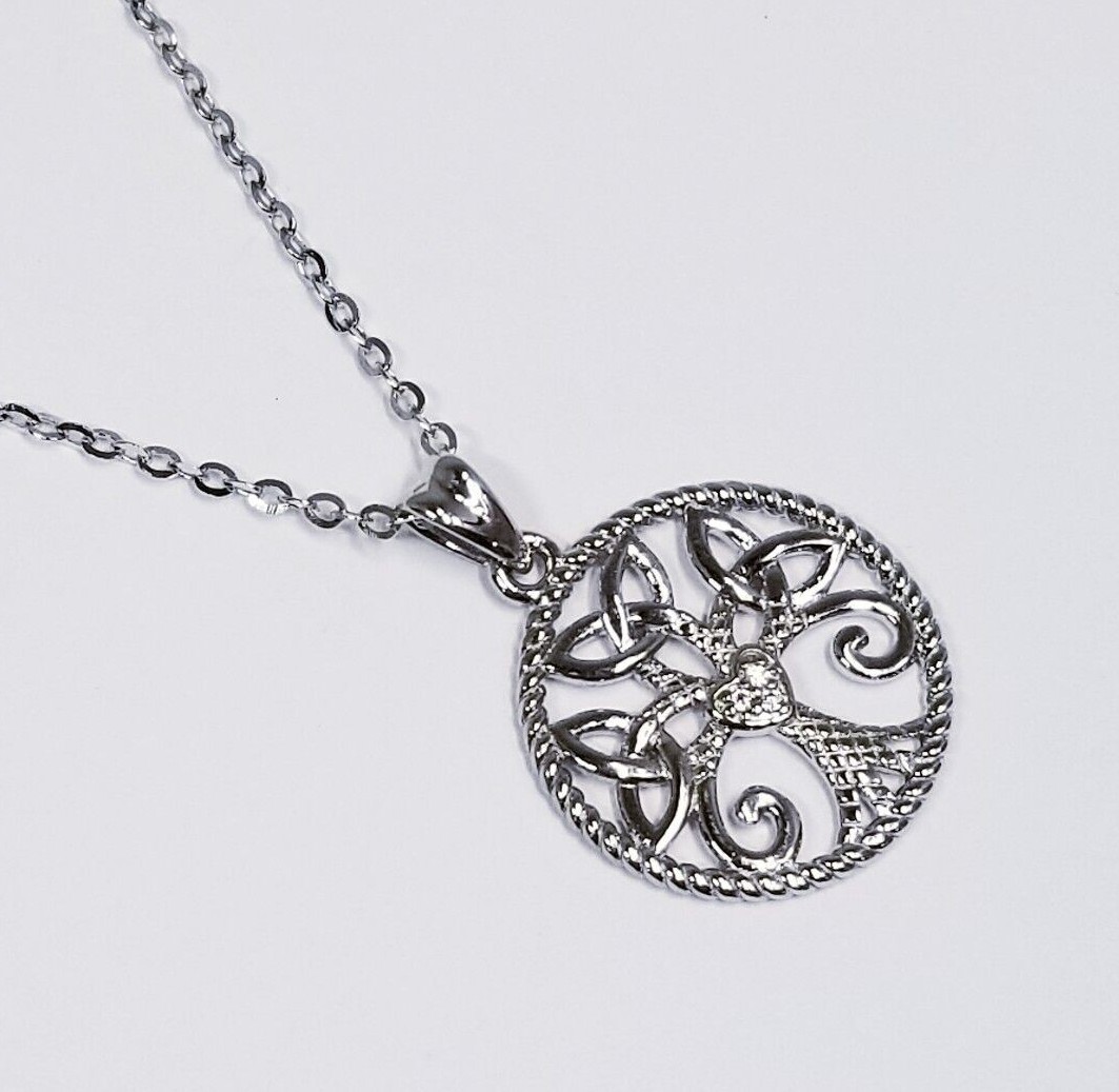 Eudora Sterling Silver Family Tree Pendant 18