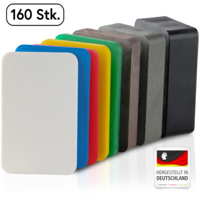 BAUHELD  Unterlegplatten Kunststoff 60x40 mm Montage Verglasungsklötze 160 Set
