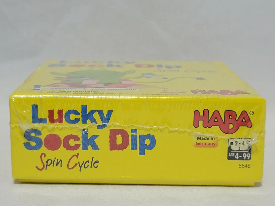 NEW Lucky Sock Dip - Spin Cycle Game US Version of German Socken Zocken by HABA - Image 3 of 4