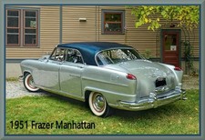 1951 Frazer Manhattan Sedan Toolbox - Refrigerator Magnet 42 Mil
