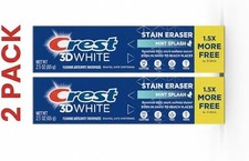 Crest 3D White Stain Eraser Whitening Toothpaste Mint Splash 2.3oz