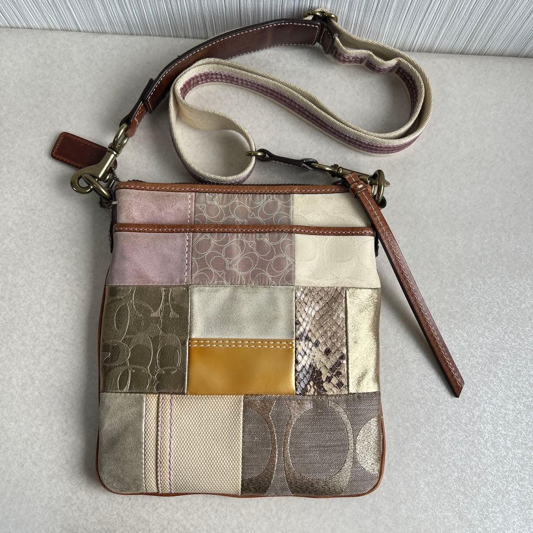 COACH Slim Patchwork Shoulder Bag - image 1