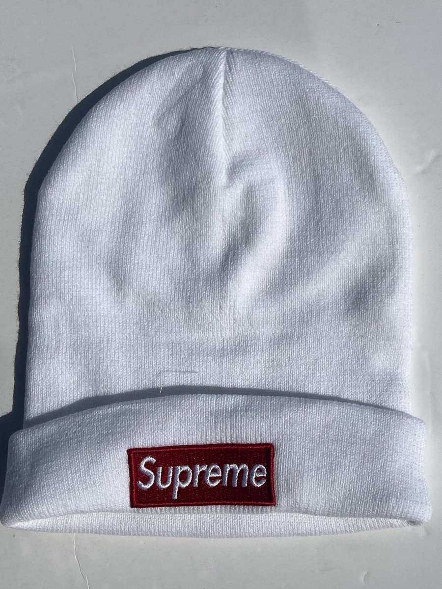 Supreme Beanie White Hats for Men for sale - eBay